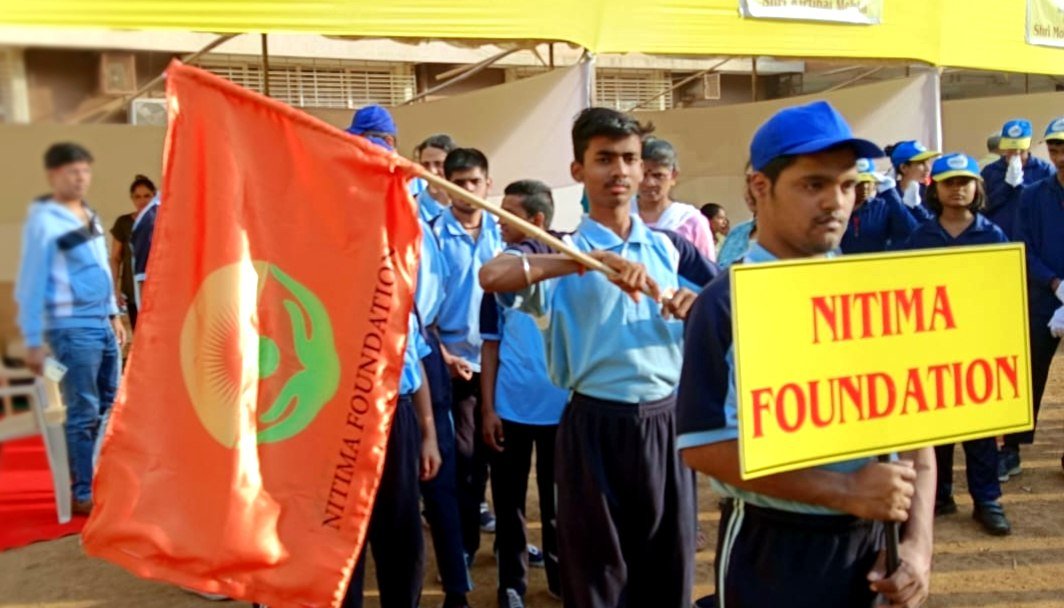 Students at Nitima Foundation, Annual Day parade